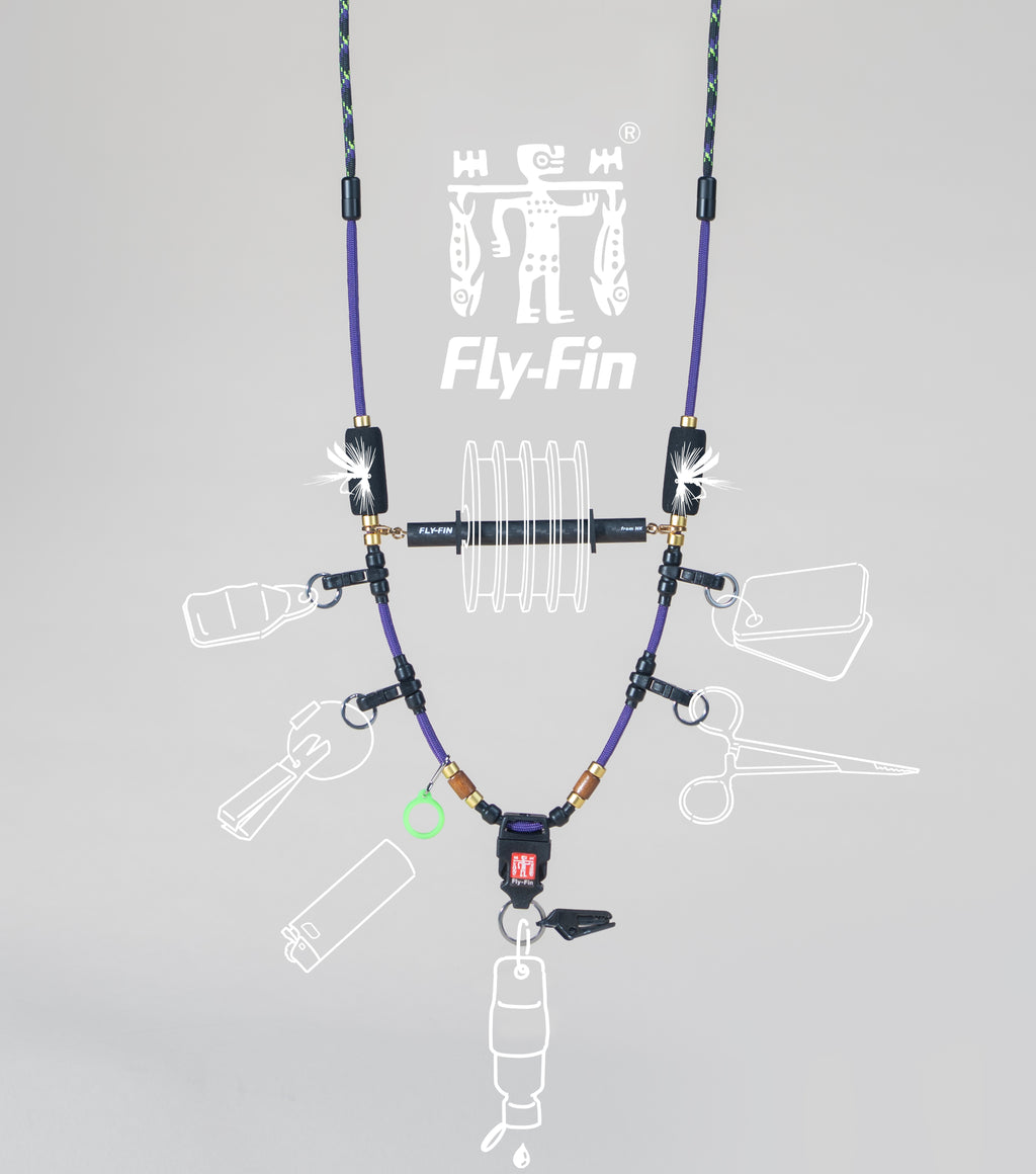 Fly Fishing Lanyard Purple